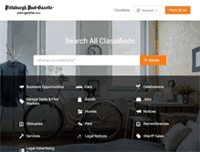 Tablet Screenshot of classmart.post-gazette.com